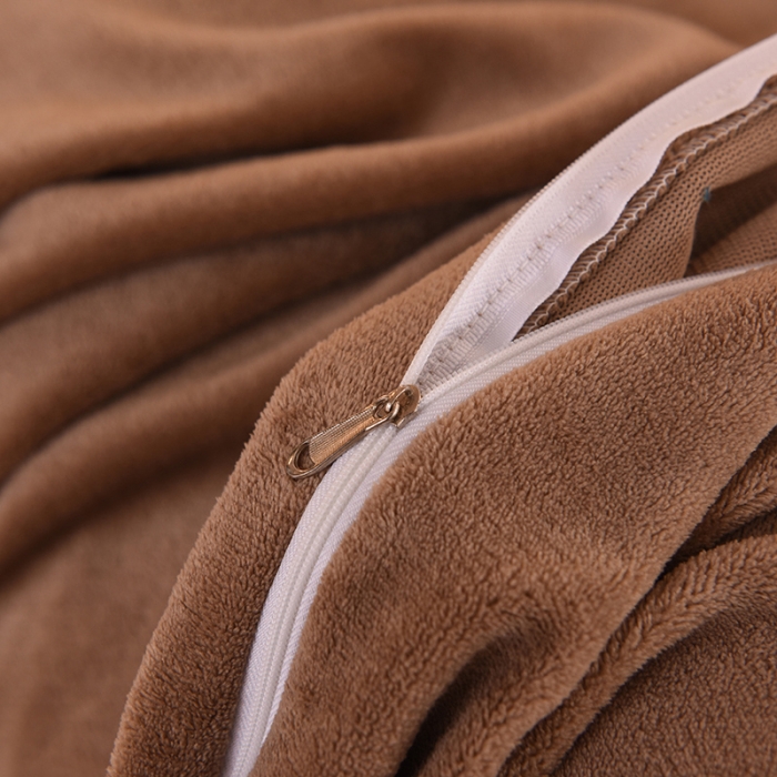 91家纺网 家纺一手货源 找家纺 甜之梦 2025新款毛巾绣牛奶绒被套 乖乖龙奶茶咖