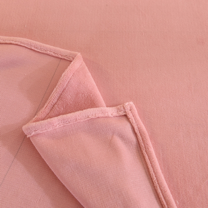 91家纺网 家纺一手货源 找家纺 甜之梦 2025新款毛巾绣牛奶绒床单 满天星淡粉