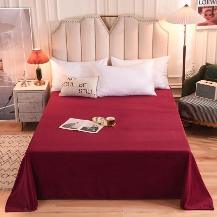 甜之梦 2025新款毛巾绣牛奶绒床单 满天星洋酒红