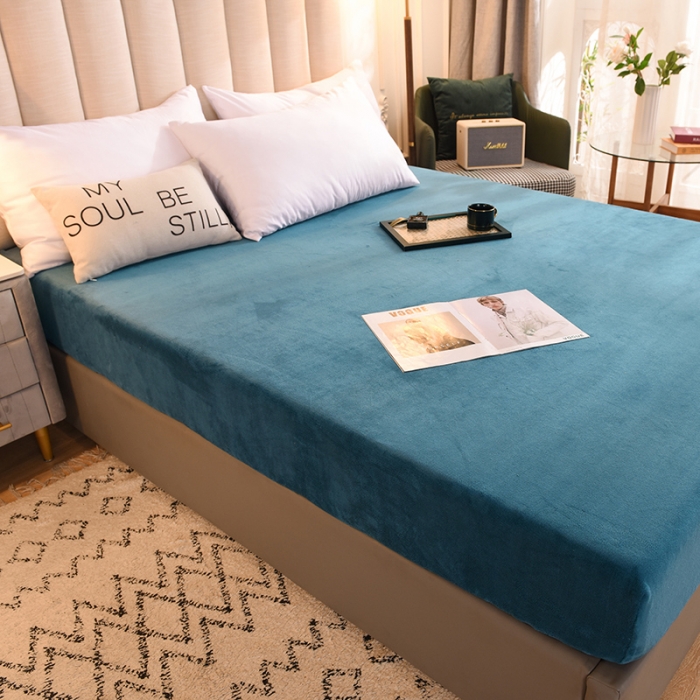 91家纺网 家纺一手货源 找家纺 （总）甜之梦 2025新款毛巾绣牛奶绒床笠