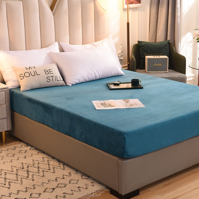 91家纺网 家纺一手货源 找家纺 （总）甜之梦 2025新款毛巾绣牛奶绒床笠