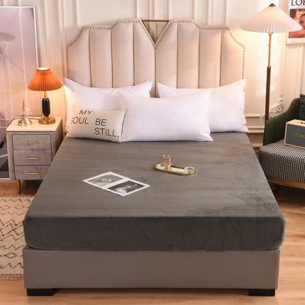 甜之梦 2025新款毛巾绣牛奶绒床笠 乖乖龙深灰