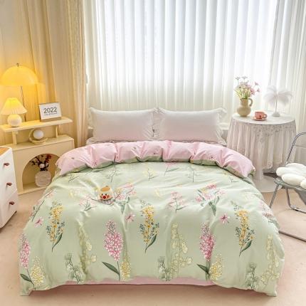 91家纺网 家纺一手货源 找家纺 朵安家纺 2024新款12868全棉单被套系列 鹤舞兰枝