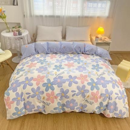 91家纺网 家纺一手货源 找家纺 朵安家纺 2024新款12868全棉单被套系列 浅浅花漾-兰