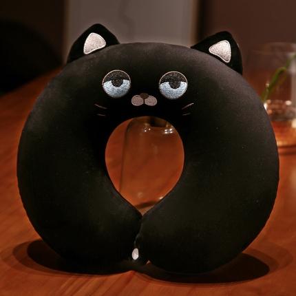 91家纺网 家纺一手货源 找家纺 仟亿莱2022新款软萌动物记忆棉U枕 乌云喵30X30cm