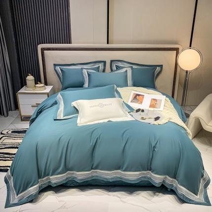 91家纺网 家纺一手货源 找家纺 淼铭 秋冬新品全棉贡缎抗菌超柔磨毛-伊洛系列 伊洛-蓝