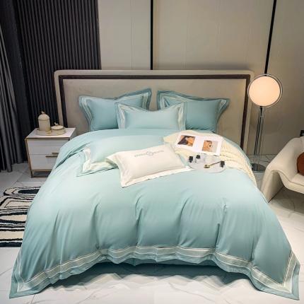 淼铭 秋冬新品全棉贡缎抗菌超柔磨毛-伊洛系列 伊洛-绿