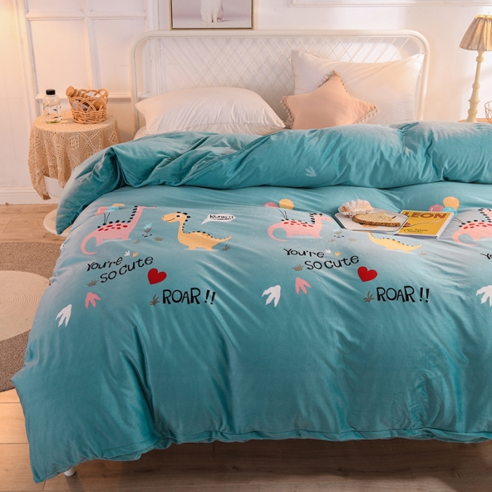 91家纺网 家纺一手货源 找家纺 （总）甜之梦 2025新款水晶绒单品印花被套