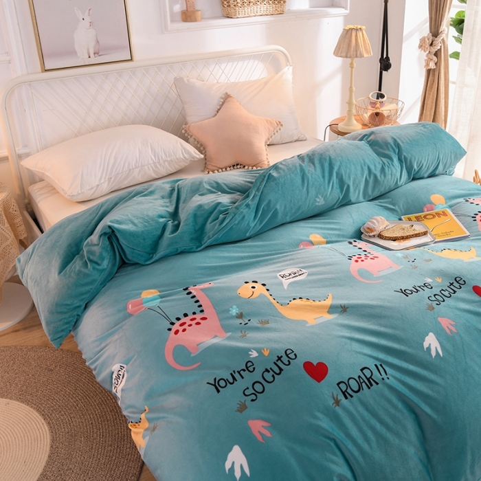 91家纺网 家纺一手货源 找家纺 （总）甜之梦 2025新款水晶绒单品印花被套