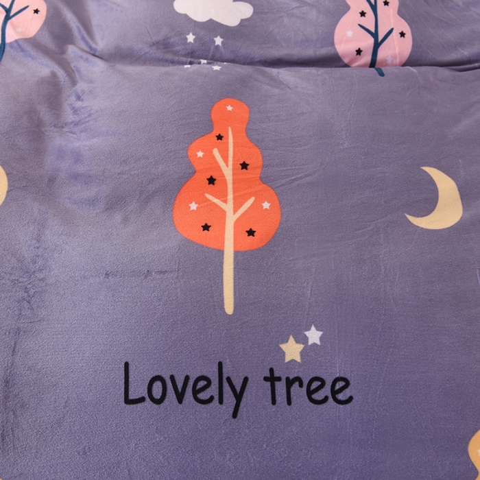 91家纺网 家纺一手货源 找家纺 甜之梦 2025新款水晶绒单品印花被套 爱情树