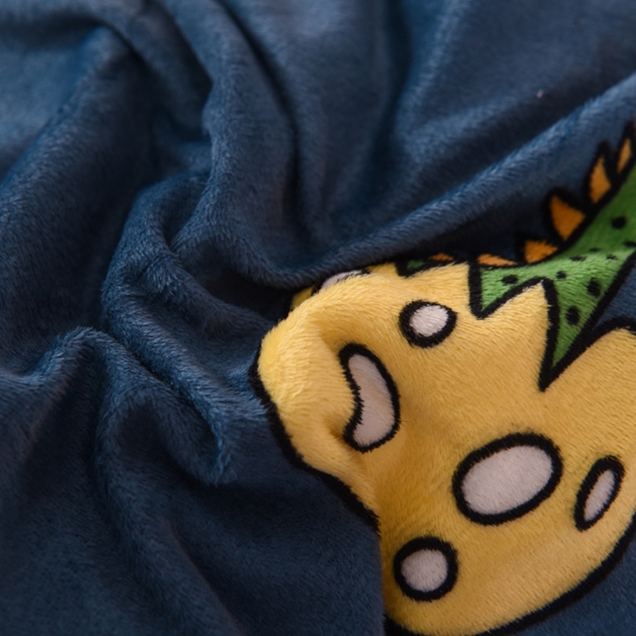 91家纺网 家纺一手货源 找家纺 甜之梦 2025新款水晶绒单品印花被套 呆萌恐龙