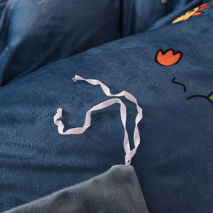 91家纺网 家纺一手货源 找家纺 甜之梦 2025新款水晶绒单品印花被套 呆萌恐龙