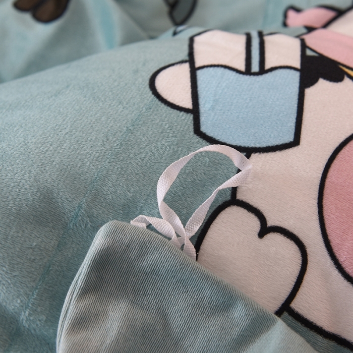 91家纺网 家纺一手货源 找家纺 甜之梦 2025新款水晶绒单品印花被套 小牛露西