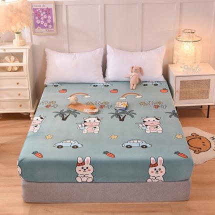 91家纺网 家纺一手货源 找家纺 （总）甜之梦 2025新款水晶绒单品印花床笠