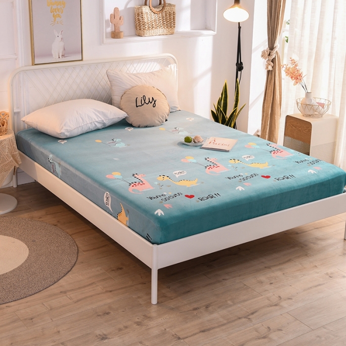 91家纺网 家纺一手货源 找家纺 （总）甜之梦 2025新款水晶绒单品印花床笠