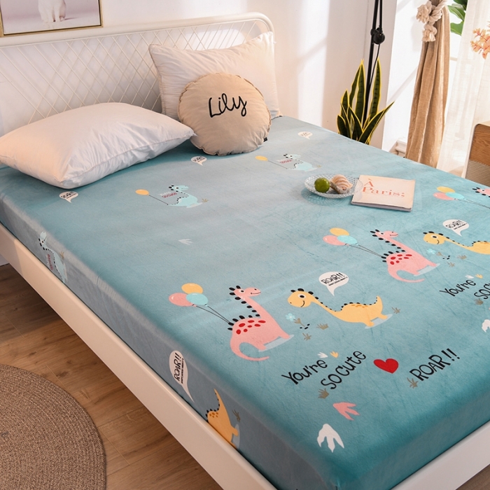 91家纺网 家纺一手货源 找家纺 （总）甜之梦 2025新款水晶绒单品印花床笠