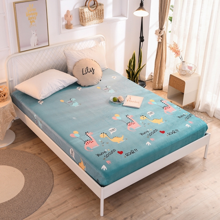 91家纺网 家纺一手货源 找家纺 （总）甜之梦 2025新款水晶绒单品印花床笠