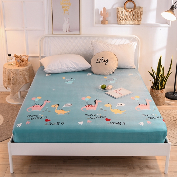 91家纺网 家纺一手货源 找家纺 （总）甜之梦 2025新款水晶绒单品印花床笠