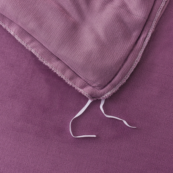 91家纺网 家纺一手货源 找家纺 芃成 2022新款加厚保暖牛奶绒绣花四件套 芭蕾女孩  玫瑰紫