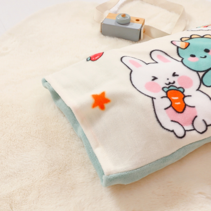 91家纺网 家纺一手货源 找家纺 鱼宝 2022新款大版牛奶绒婴童套件 动物之家