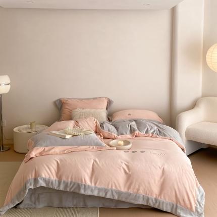 91家纺网 家纺一手货源 找家纺 橘滋 2022新款高端系列牛奶绒四件套-心动系列 心动-玉