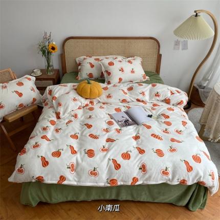 91家纺网 家纺一手货源 找家纺 （总）源启生活 2022新款230g全消光高克重牛奶绒四件套