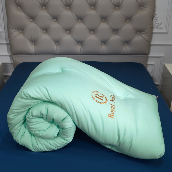 91家纺网 家纺一手货源 找家纺 天瑜家纺 2023洛卡棉冬被秋冬被子丝棉被芯 水绿