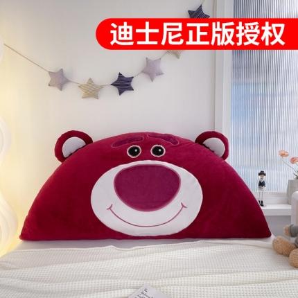 （总）乐坊 2024迪士尼网红草莓熊抱枕床头靠垫软包
