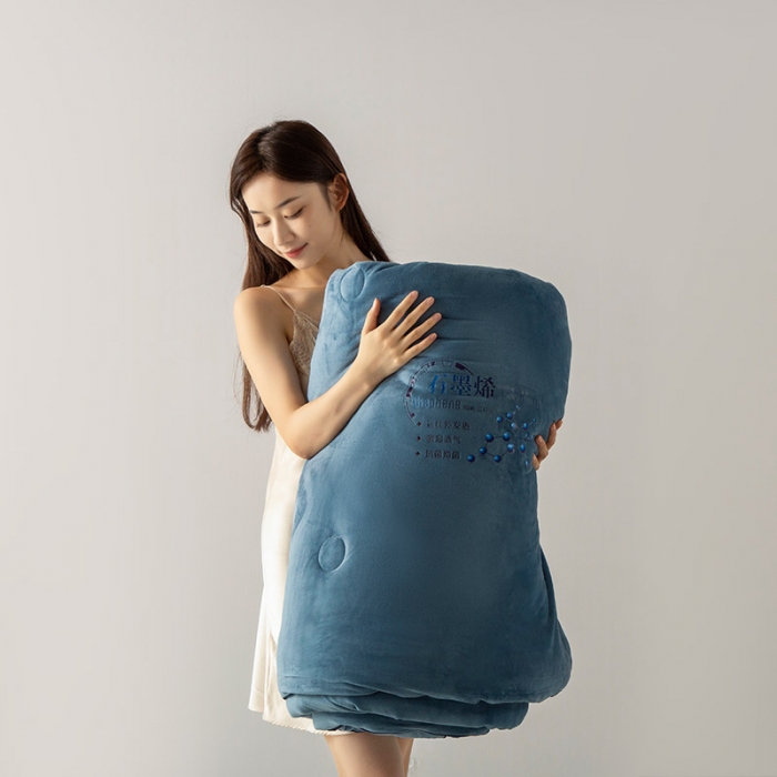 91家纺网 家纺一手货源 找家纺 （总）被靠被 2023新款石墨烯科技发热被子系列