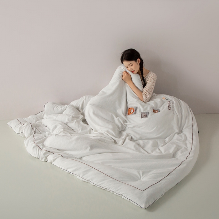 91家纺网 家纺一手货源 找家纺 （总）被靠被 2023新款雅芙棉石墨烯发热被小熊系列