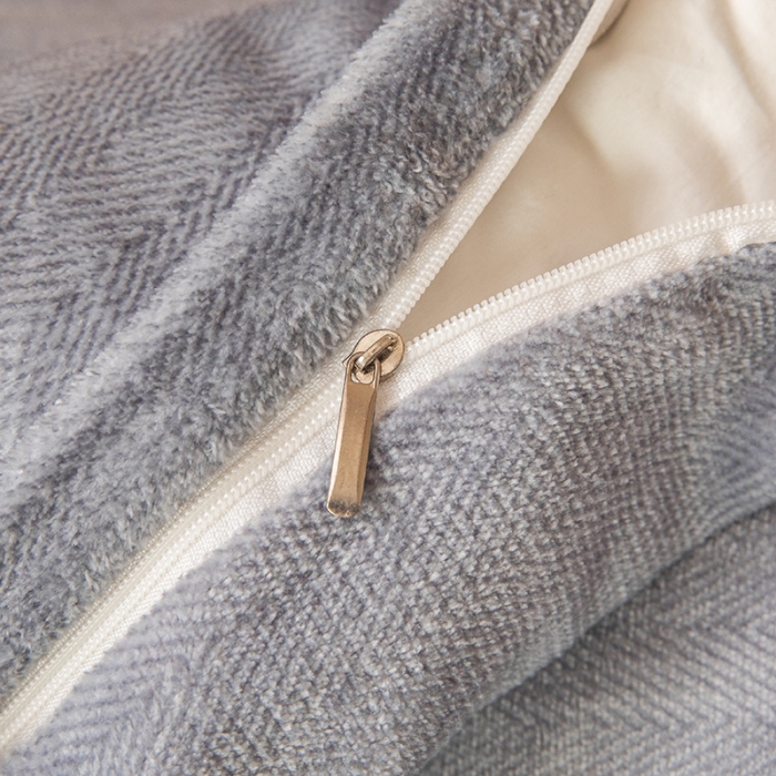 91家纺网 家纺一手货源 找家纺 纽缦 2022新款牛奶绒四件套爱之音系列 爱之音银灰