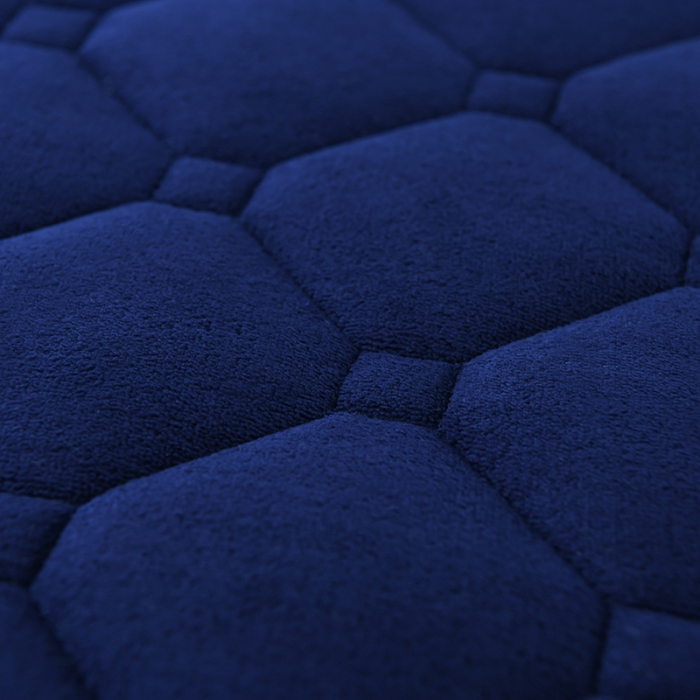 91家纺网 家纺一手货源 找家纺 亿丁点 2023新款牛奶绒乳胶记忆棉双人床垫 大床蓝色