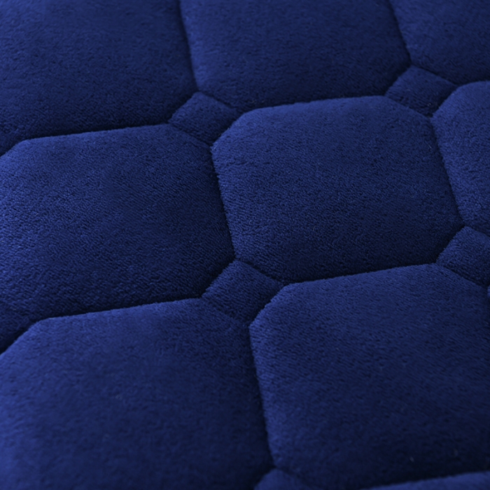 91家纺网 家纺一手货源 找家纺 亿丁点 2023新款牛奶绒乳胶记忆棉学生床垫 牛奶绒蓝色（小床）