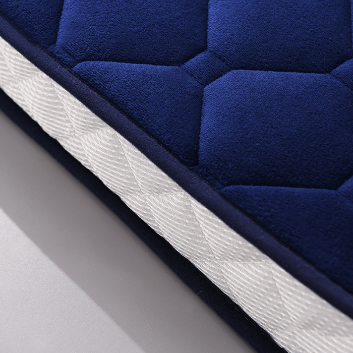 91家纺网 家纺一手货源 找家纺 亿丁点 2023新款牛奶绒乳胶记忆棉学生床垫 牛奶绒蓝色（小床）