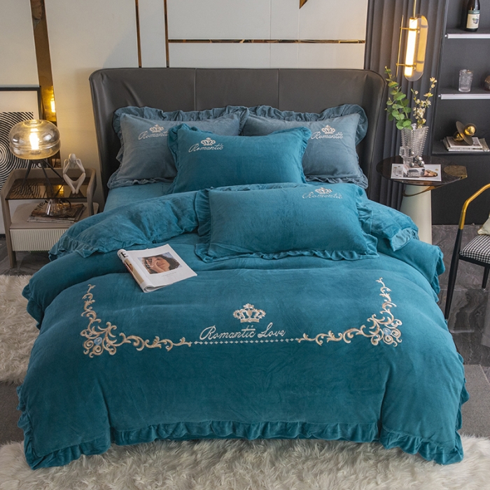 91家纺网 家纺一手货源 找家纺 （总）纽缦 2022新款牛奶绒四件套时尚典范系列