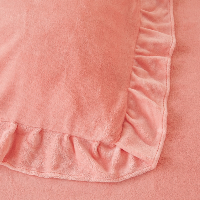 91家纺网 家纺一手货源 找家纺 纽缦 2022新款牛奶绒四件套唯爱系列 唯爱粉