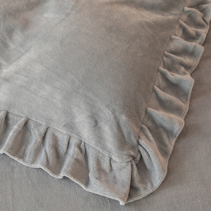 91家纺网 家纺一手货源 找家纺 纽缦 2022新款牛奶绒四件套唯爱系列 唯爱灰