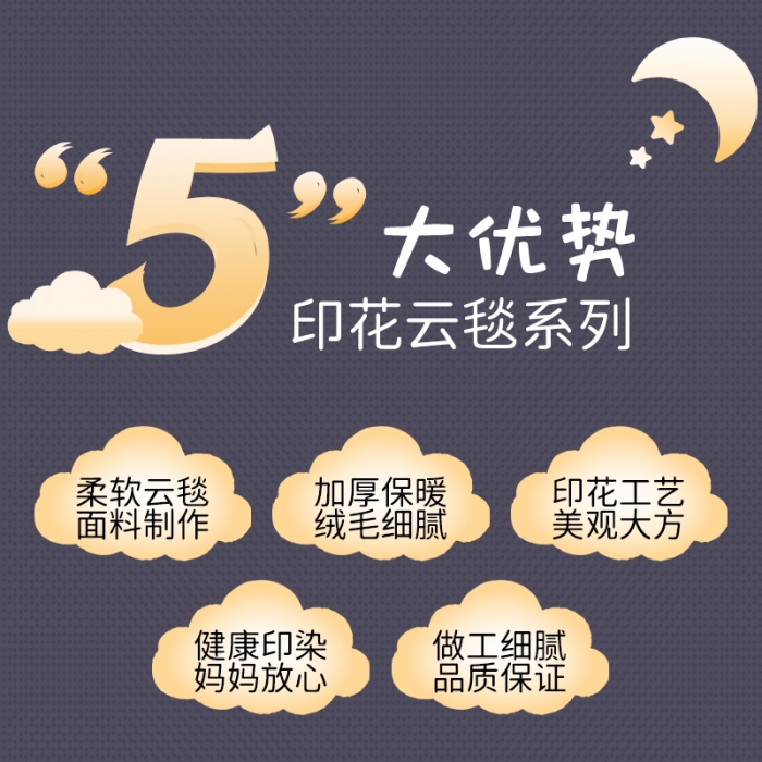 91家纺网 家纺一手货源 找家纺 （总）野马 2022新款史努比双层云毯150200