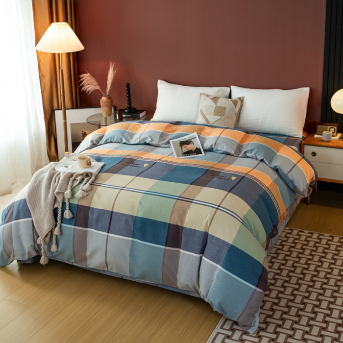 91家纺网 家纺一手货源 找家纺 乐视 2024新款加厚高密全棉磨毛四件套 安德烈