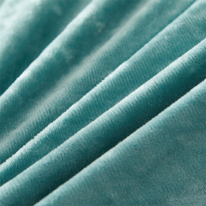 91家纺网 家纺一手货源 找家纺 十个点家纺 2024新款刺绣水晶绒床盖三件套 水墨绿