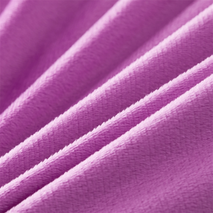 91家纺网 家纺一手货源 找家纺 十个点家纺 2024新款刺绣水晶绒床盖三件套 紫色