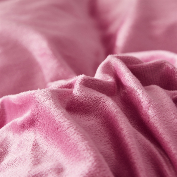 91家纺网 家纺一手货源 找家纺 十个点家纺 2024新款刺绣水晶绒床盖四件套 豆沙