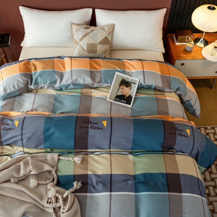 91家纺网 家纺一手货源 找家纺 乐视 2024新款加厚高密全棉磨毛被套 安德烈