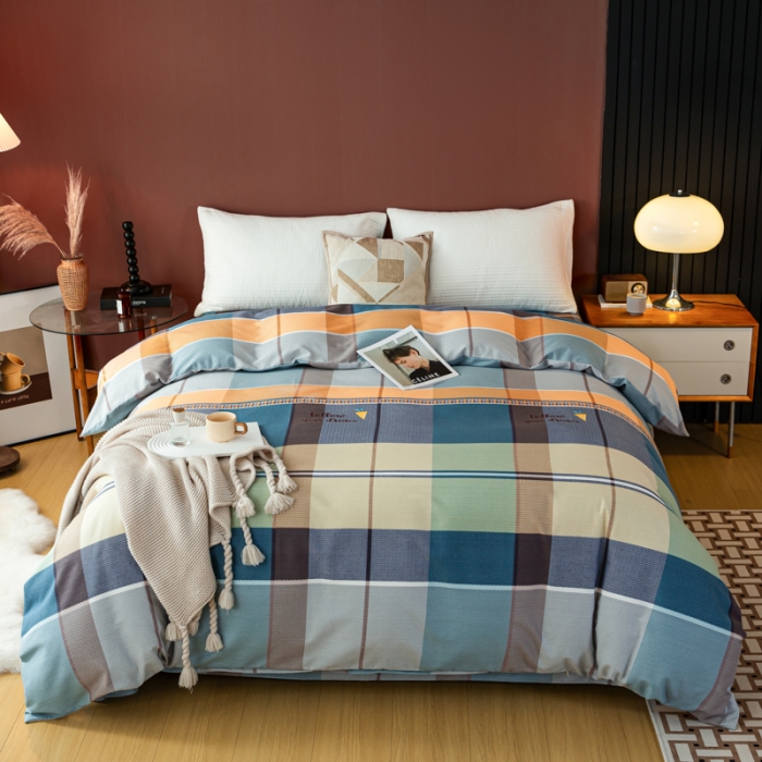 91家纺网 家纺一手货源 找家纺 乐视 2024新款加厚高密全棉磨毛被套 安德烈