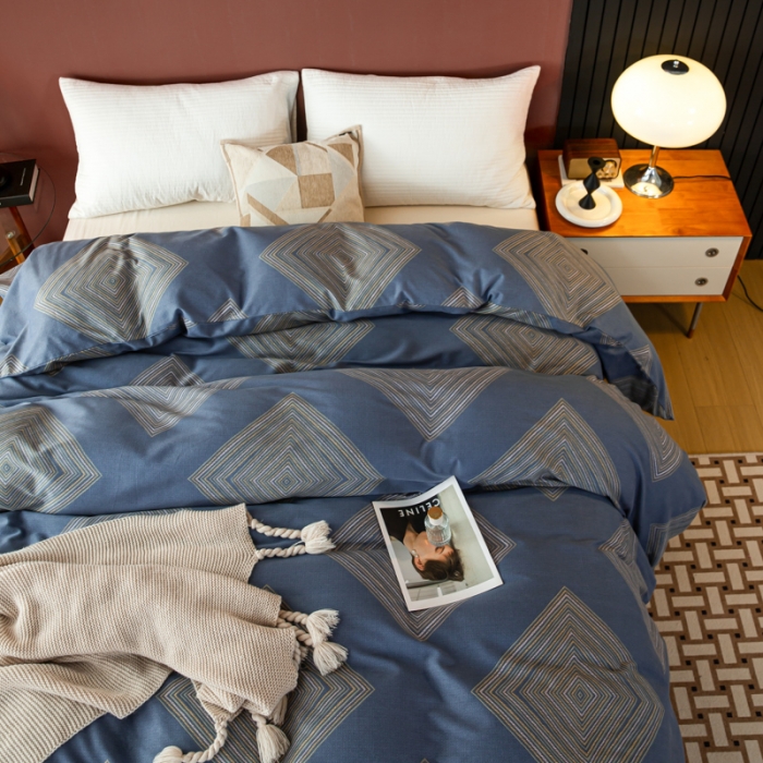 91家纺网 家纺一手货源 找家纺 乐视 2024新款加厚高密全棉磨毛被套 达尔文