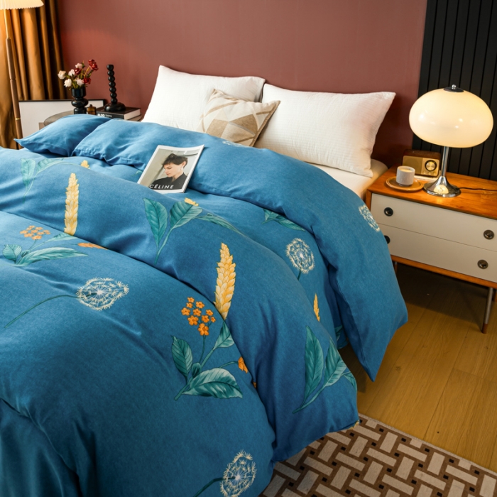 91家纺网 家纺一手货源 找家纺 乐视 2024新款加厚高密全棉磨毛被套 苏菲庄园