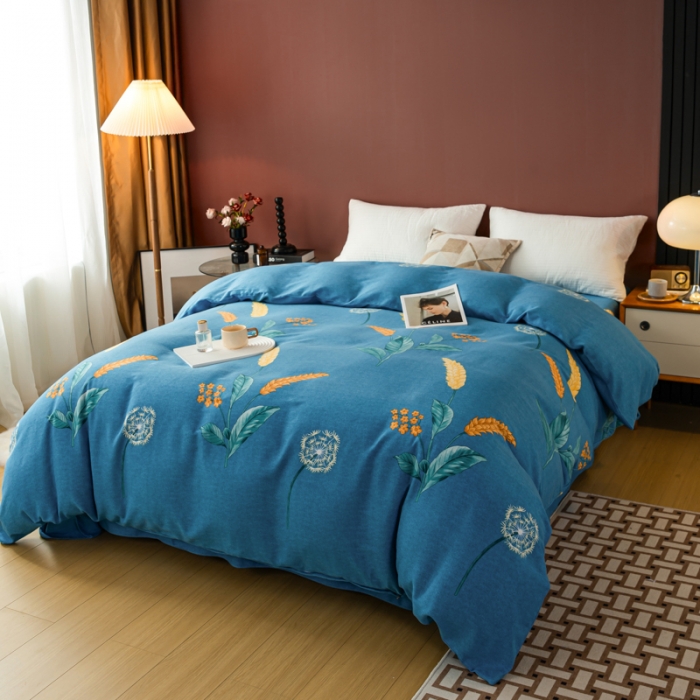 91家纺网 家纺一手货源 找家纺 乐视 2024新款加厚高密全棉磨毛被套 苏菲庄园