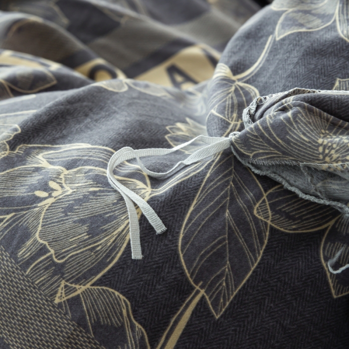 91家纺网 家纺一手货源 找家纺 乐视 2024新款加厚高密全棉磨毛被套 宛然