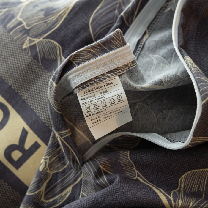 91家纺网 家纺一手货源 找家纺 乐视 2024新款加厚高密全棉磨毛被套 宛然