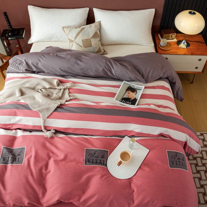 91家纺网 家纺一手货源 找家纺 乐视 2024新款加厚高密全棉磨毛被套 印象风范